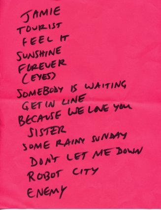 Juliana's setlist